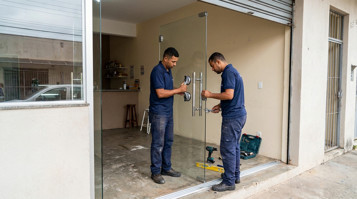 Portas em Vidro na Caixa D’Água, Salvador‑BA